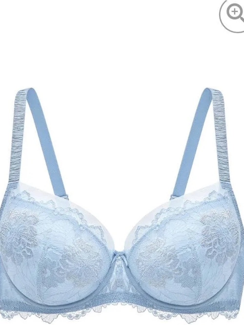 understance 36B Blue Lace balcony terry Underwire Bra